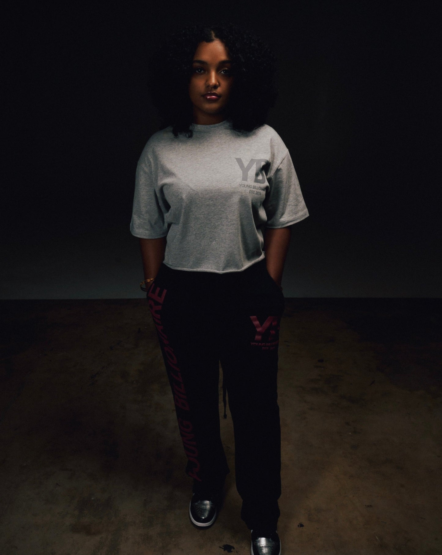 YB V1 STRAIGHT-LEG SWEATPANTS (BLACK)