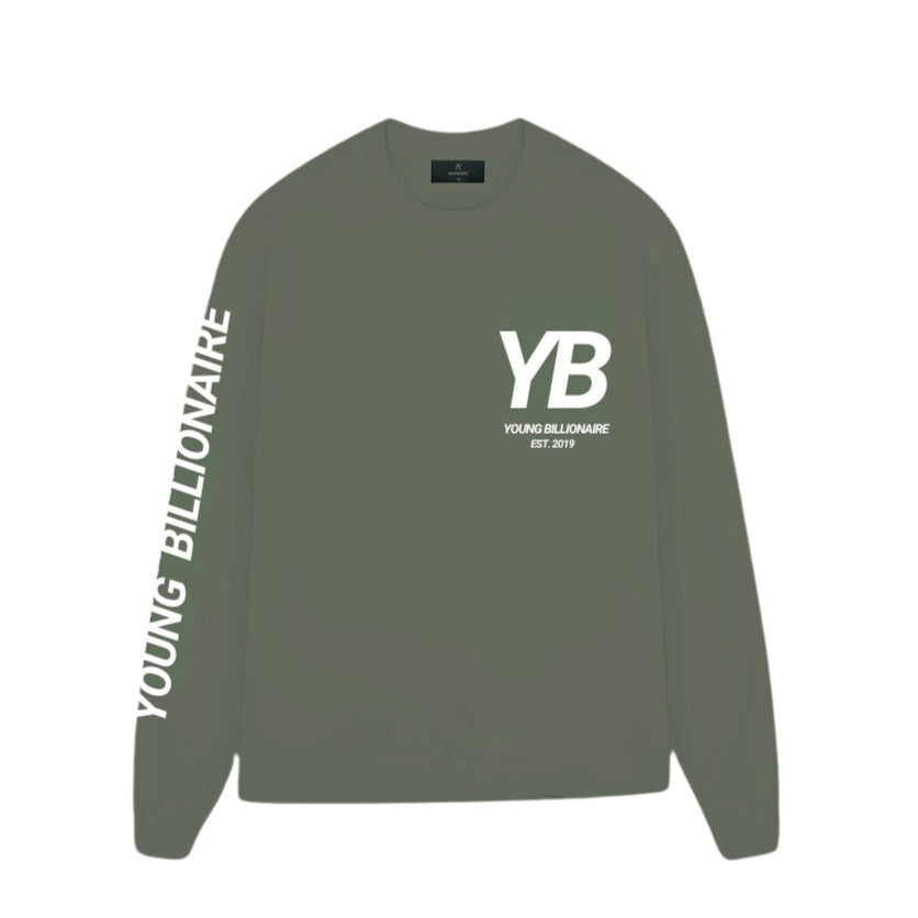 YB V1 LONG SLEEVE T-SHIRT (OLIVE)