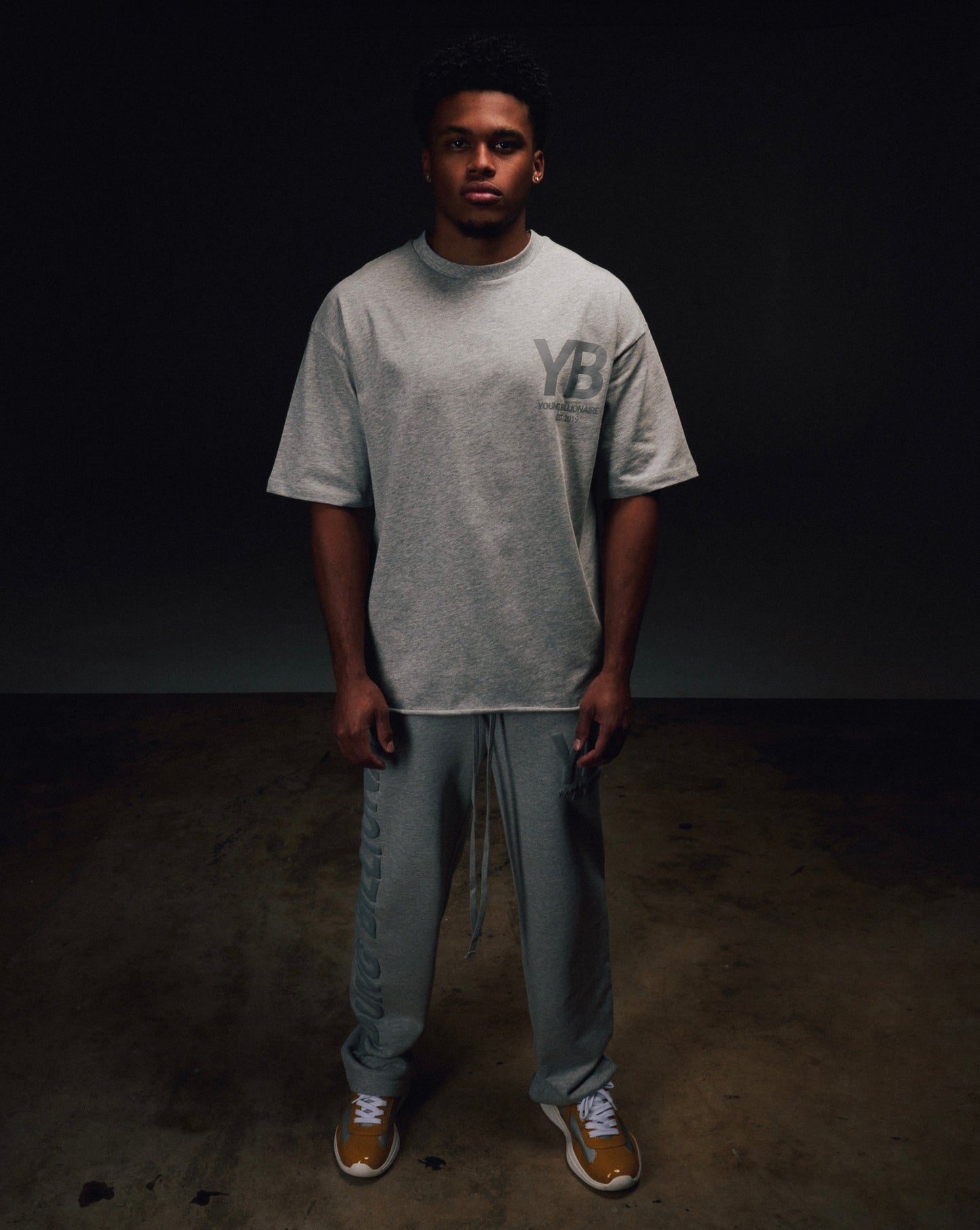YB V1 RAW-CUT EDGE T-SHIRT (RED)