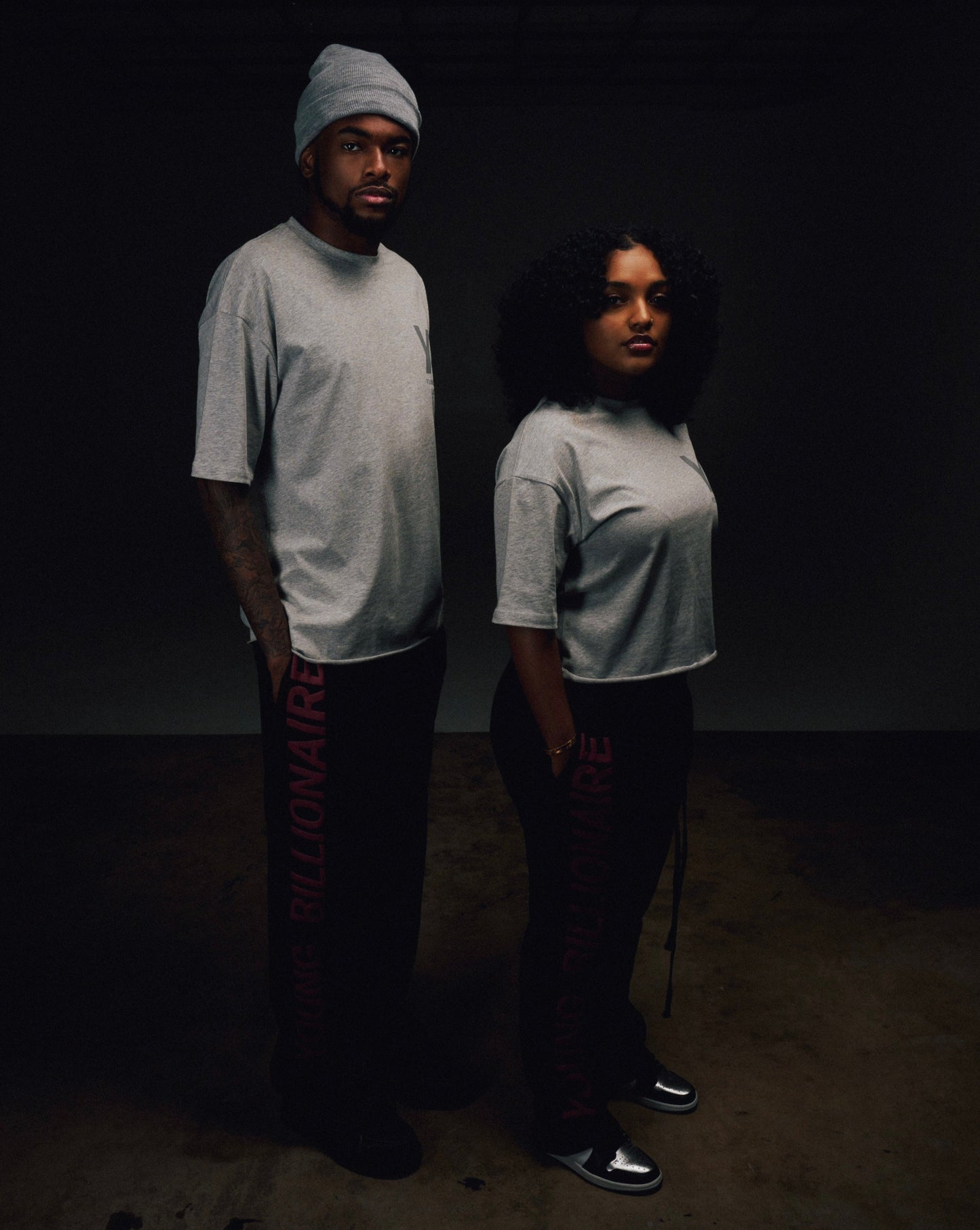 YB V1 STRAIGHT-LEG SWEATPANTS (BLACK)