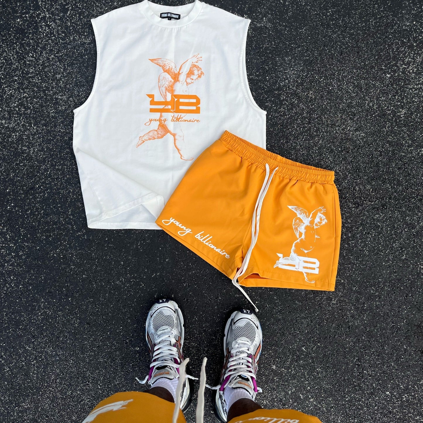 YB V2 ANGEL SHORTS (ORANGE)