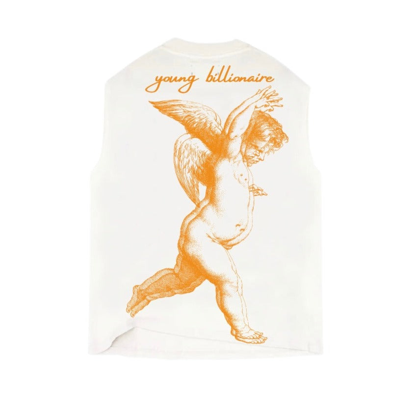 YB V2 ANGEL SLEEVELESS T-SHIRT (WHITE)