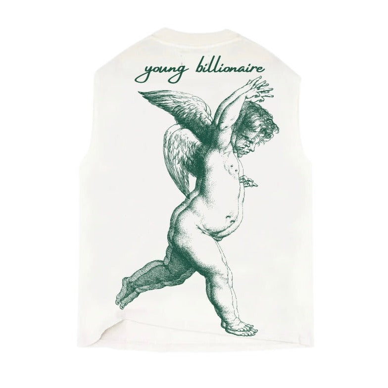 YB V2 ANGEL SLEEVELESS T-SHIRT (WHITE)