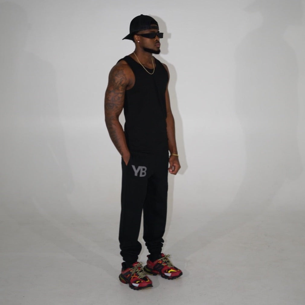 YB YOUNG BILLIONAIRE SWEATPANTS (BLACK)
