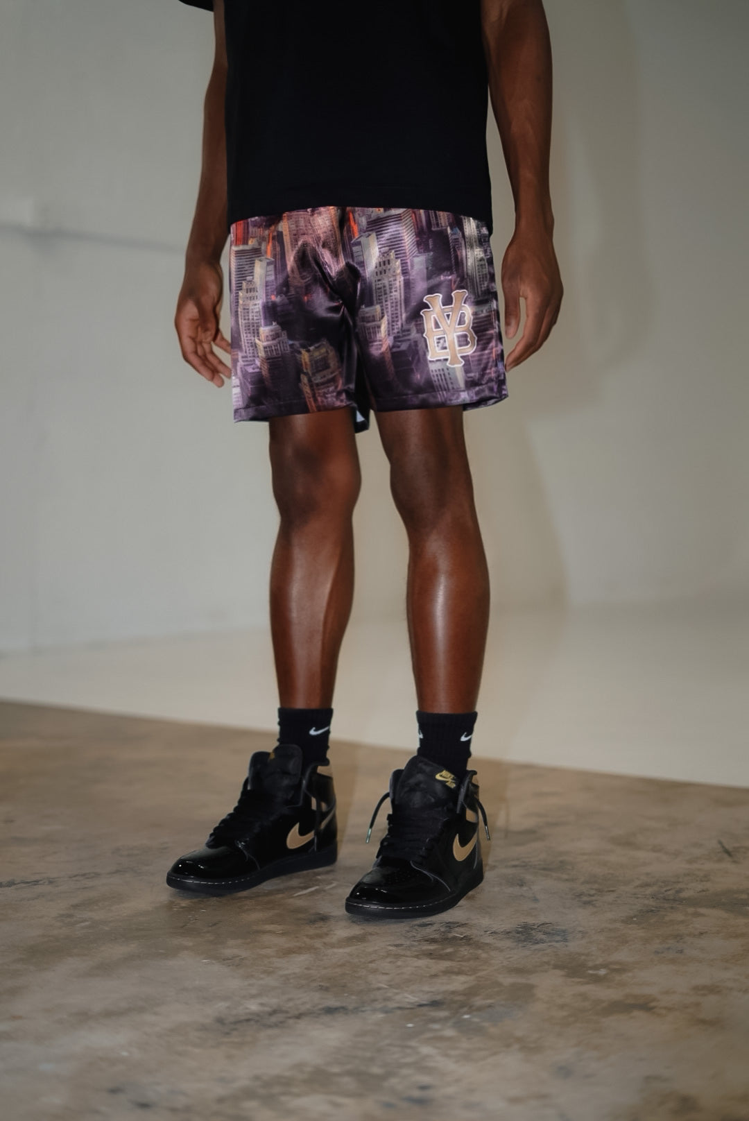 YB SATIN SHORTS (CITY OF GODS)