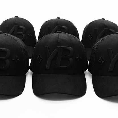 YB V1 MONOGRAM HAT (BLACK/BLACK)