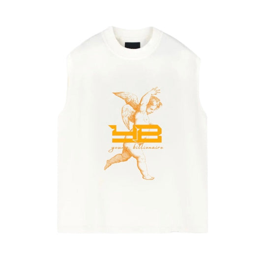 YB V2 ANGEL SLEEVELESS T-SHIRT (WHITE)