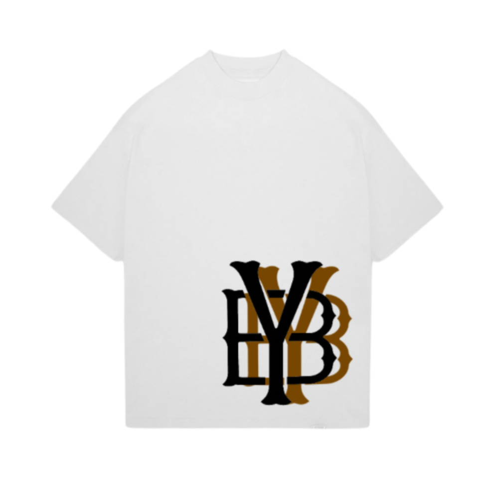 YB PUFFED LOGO OVERSIZED T-SHIRT (WHITE)