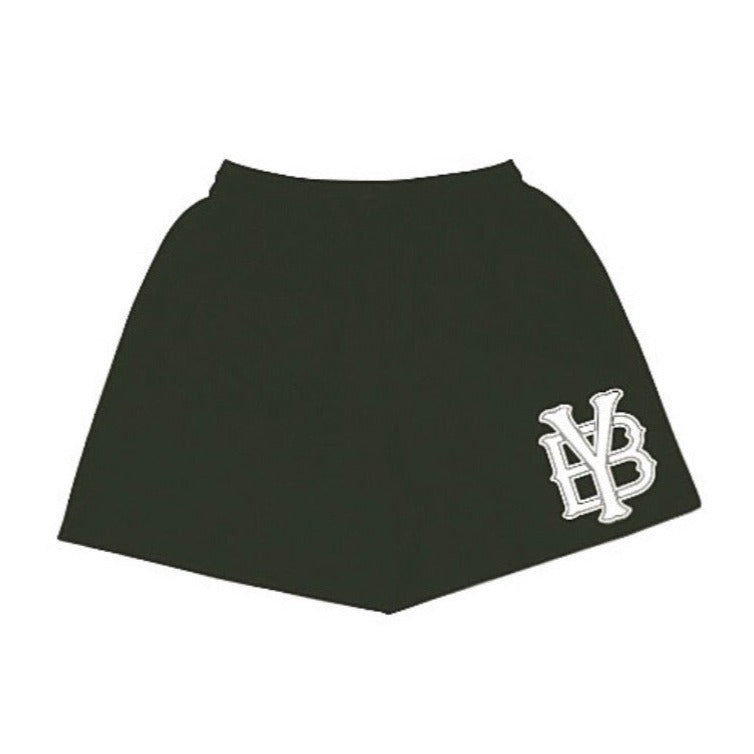 YB SATIN SHORTS (OLIVE GREEN)