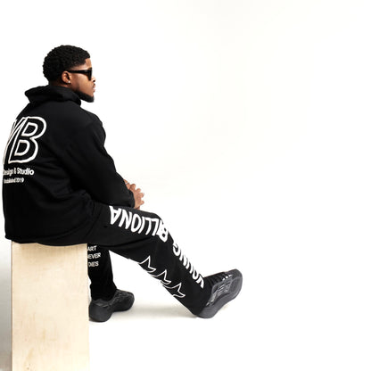 YB V1 STRAIGHT-LEG SWEATPANTS (BLACK)