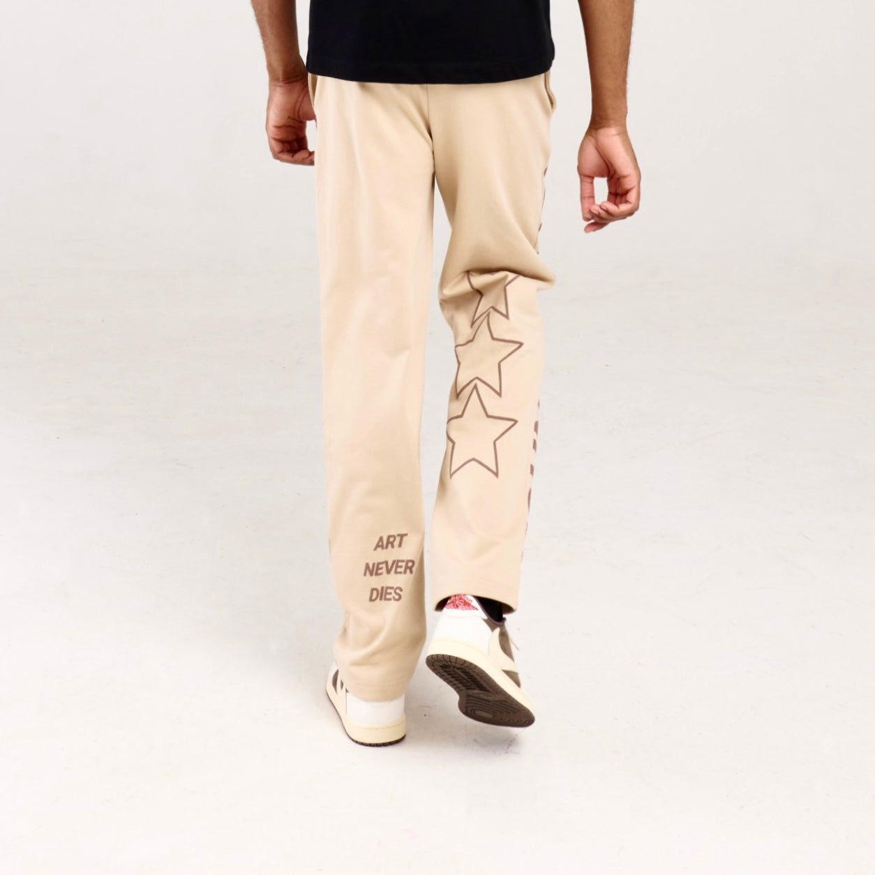 YB V1 STRAIGHT-LEG SWEATPANTS (TAN) – YOUNG BILLIONAIRE CLO